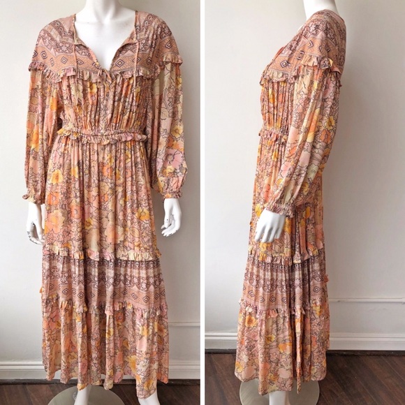 Boho Floral Print Maxi Dress - Picture 5 of 9